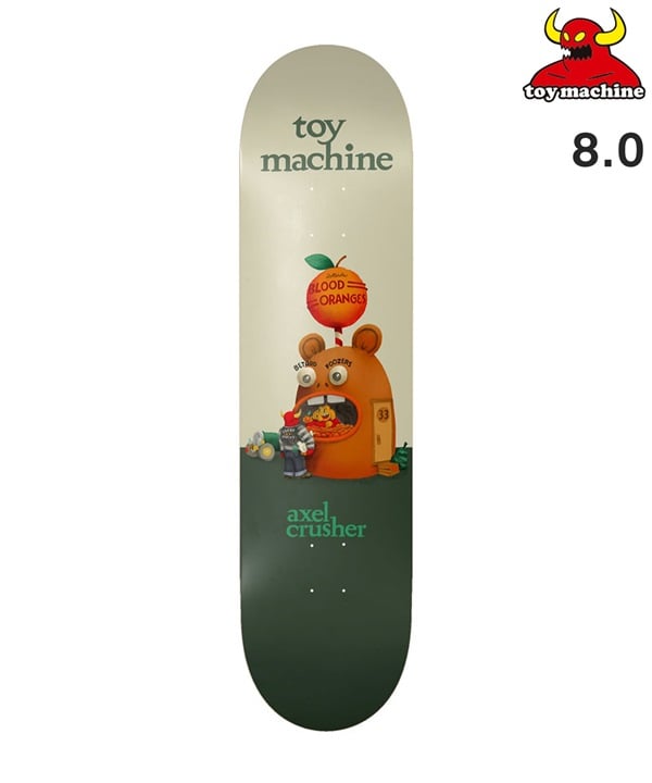 TOY MACHINE トイマシーン スケートボード デッキ 8.0inch AXEL ROADSIDE ムラサキスポーツ 初心者