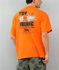 TOY MACHINE トイマシーン 半袖 Tシャツ メンズ バックプリント オーバーサイズ MTMSFST1 ムラサキスポーツ限定(ORANG-M)