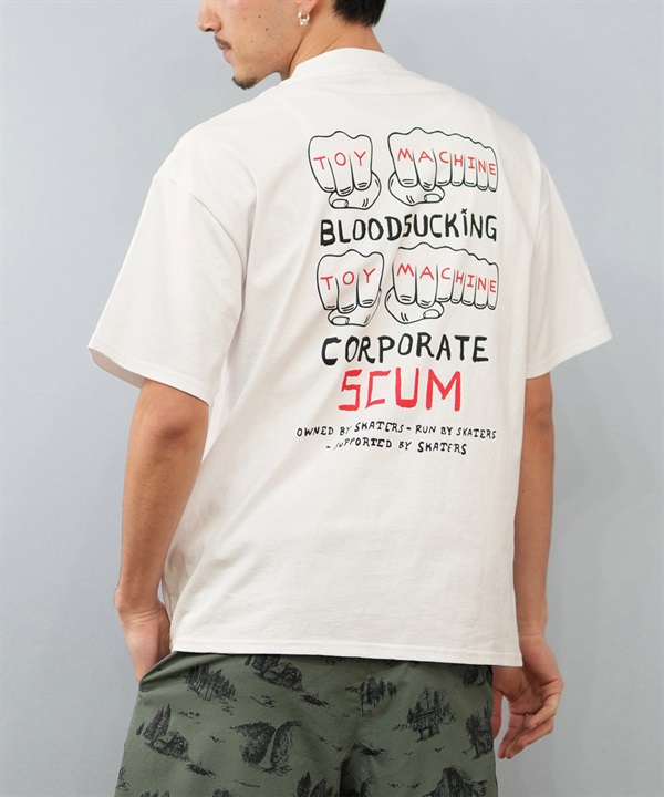 TOY MACHINE トイマシーン 半袖 Tシャツ メンズ バックプリント オーバーサイズ MTMSFST3 ムラサキスポーツ限定