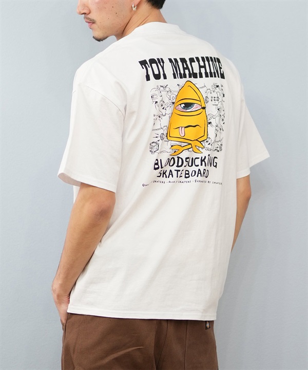 TOY MACHINE トイマシーン 半袖 Tシャツ メンズ バックプリント オーバーサイズ MTMSFST5 ムラサキスポーツ限定