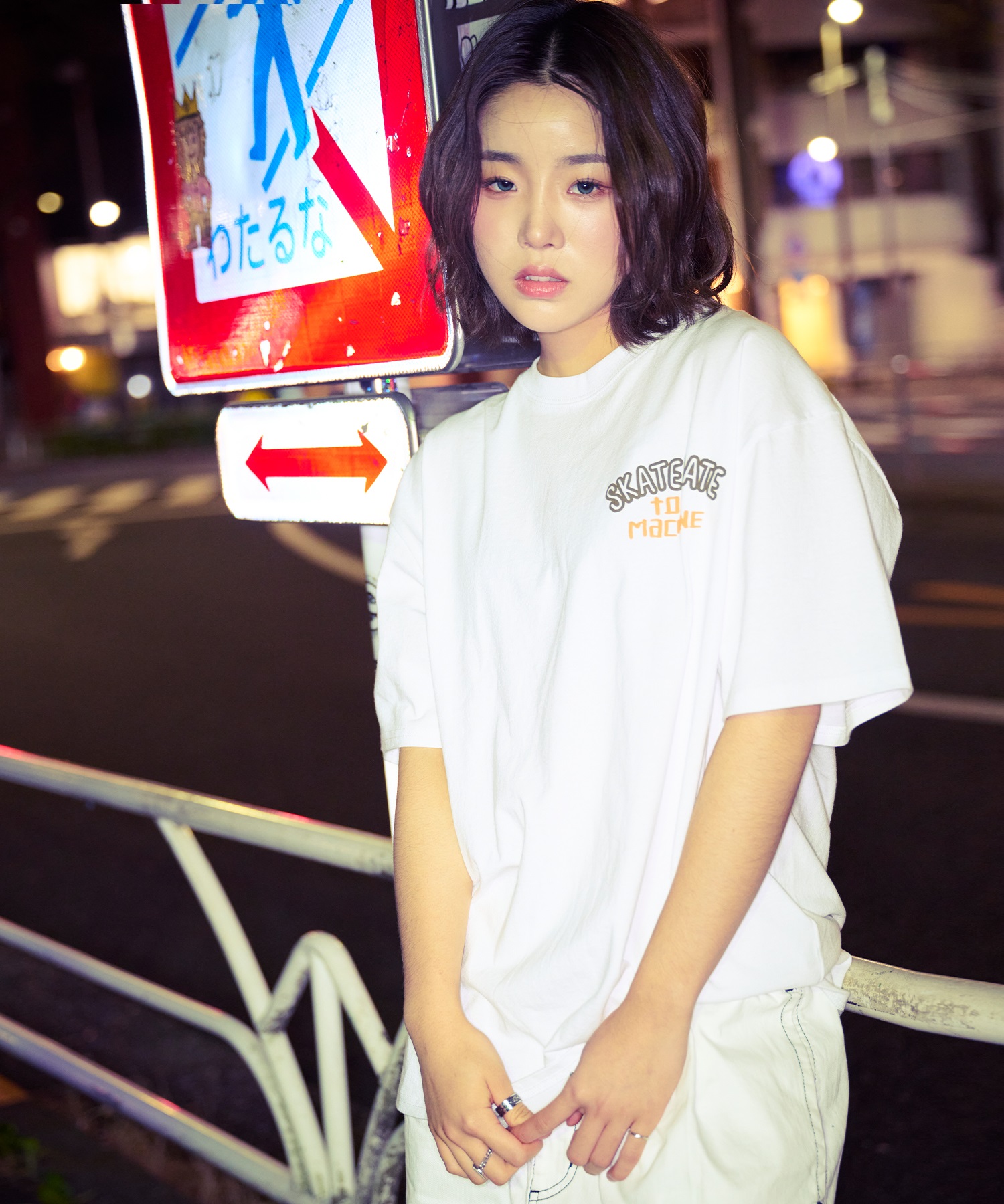 TOY MACHINE トイマシーン 半袖 Tシャツ レディース バックプリント オーバーサイズ MTMSFST15 ムラサキスポーツ限定(WHITE-M)