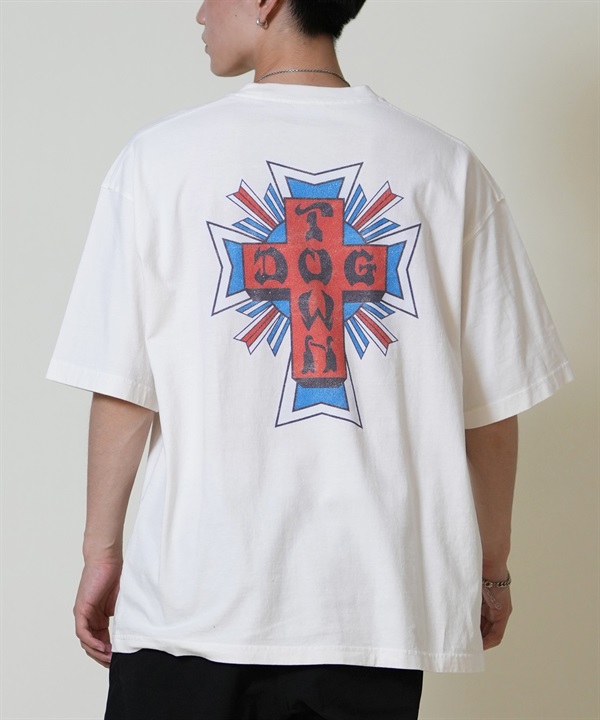 DOGTOWN ドッグタウン 半袖 Tシャツ メンズ バックプリント オーバーサイズ 253DT1ST001(IVO-M)