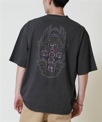 DOGTOWN ドッグタウン 半袖 Tシャツ メンズ バックプリント オーバーサイズ 253DT1ST002(BLK-M)