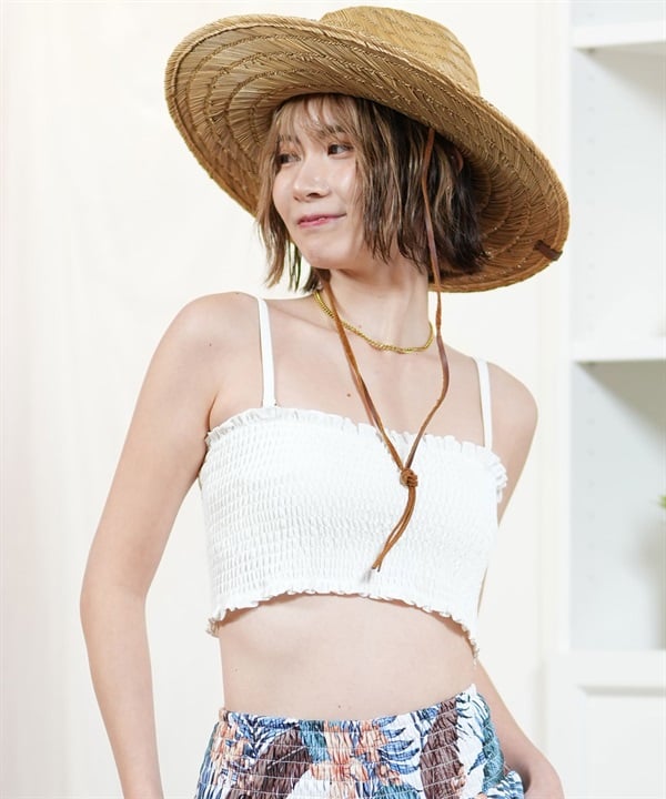 Beach Queen ビーチクイーン 水着 レディース  トップス 単品水着 シャーリング 403840