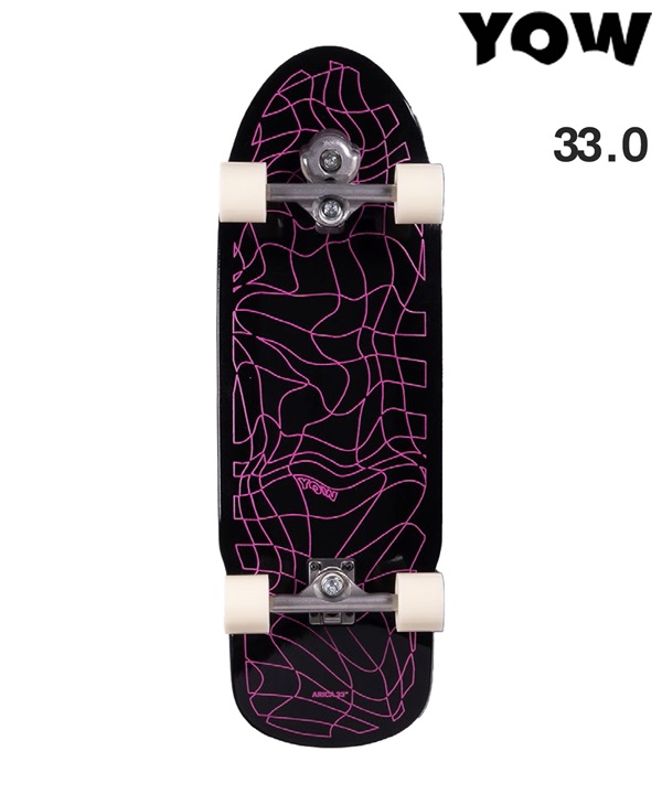 YOW ヤウ サーフ スケートボード コンプリート 33.0inch ARICA SURFSKATE 25 ムラサキスポーツ