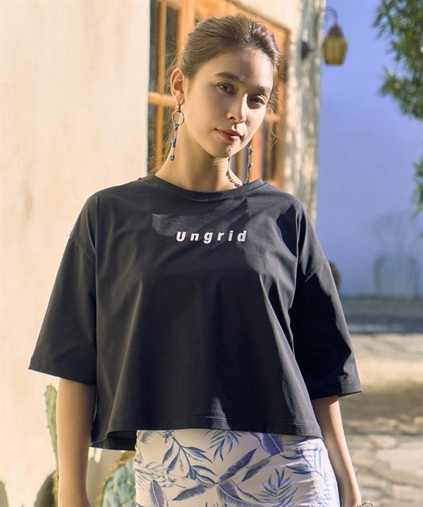 Ungrid アングリッド 水着 レディース ラッシュガード 半袖 Tシャツ 水陸両用 UVカット 551001