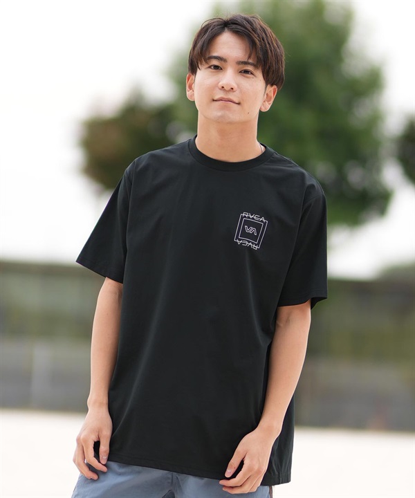 RVCA ルーカ 半袖 Tシャツ メンズ ラッシュガード 水陸両用 ユーティリティー ILL ESCAPE SQUARE SFST BF041-870