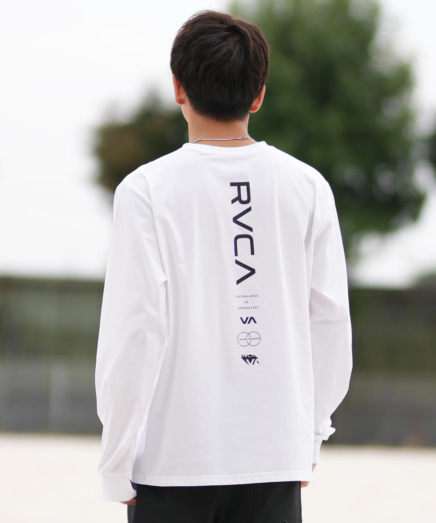 RVCA ルーカ 長袖 Tシャツ メンズ ラッシュガード 水陸両用 ユーティリティー RVCA ESCAPE SFLT BF041-876(WHT-S)