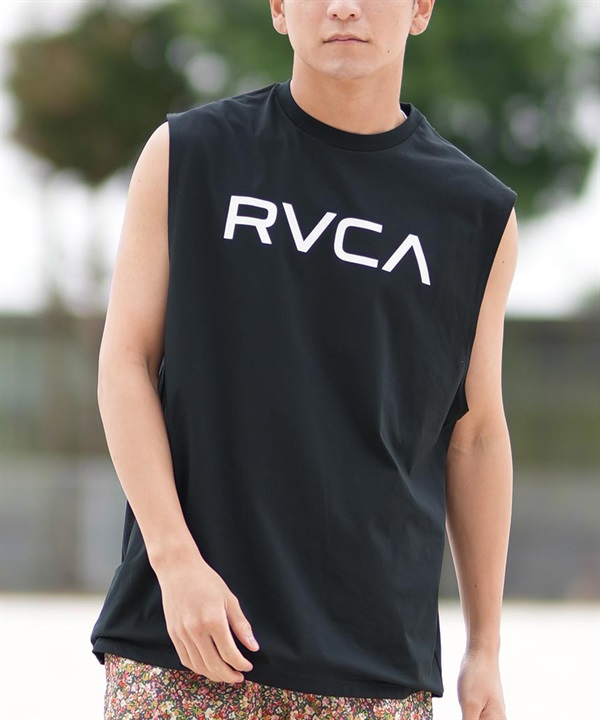 RVCA ルーカ ラッシュガード メンズ タンクトップ バックプリント UVカット 吸水速乾 水陸両用 BF041-878