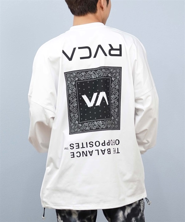 RVCA ルーカ 水着 ラッシュガード 長袖 Tシャツ ロンT メンズ バックプリント 水陸両用 UVカット 吸水速乾 BF04A-P81
