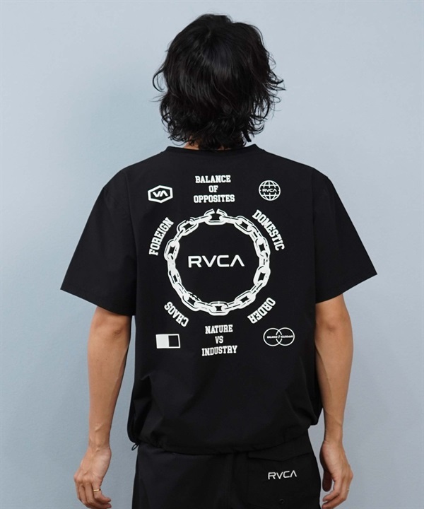 RVCA ルーカ 水着 ラッシュガード 半袖 Tシャツ メンズ 水陸両用 バックプリント セットアップ対応 BF04A-P89