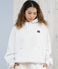 RVCA ルーカ プルオーバー パーカー レディース シンプル ロゴ 裏毛 RECESSION HOODIE BF044-009(WHT-S)