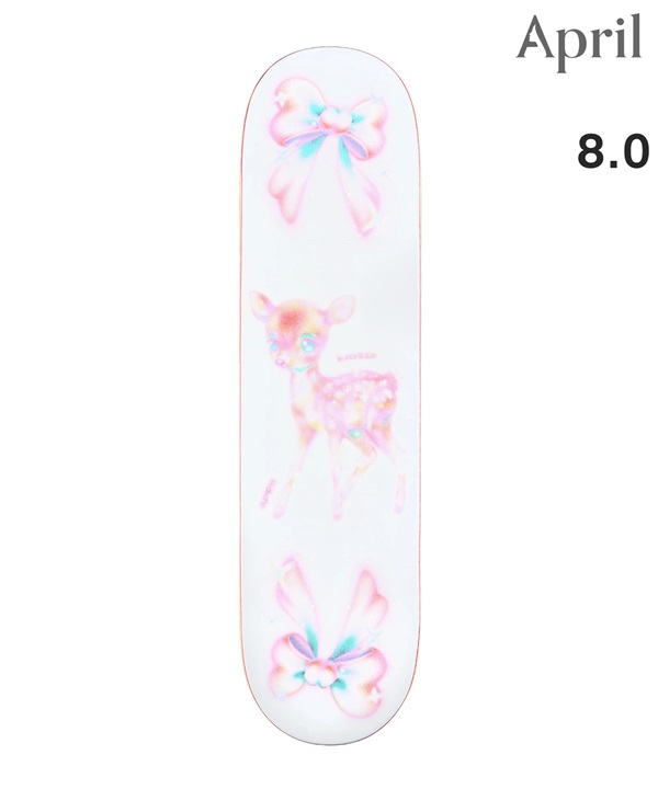 APRIL エープリル スケートボード デッキ 8.0inch RAYSSA LEAL BOW ムラサキスポーツ 初心者 おすすめ