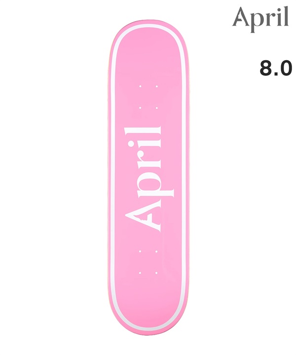APRIL エープリル スケートボード デッキ 8.0~8.12inch OG LOGO PINK WHITE, BLACK BLUE ムラサキスポーツ 初心者 おすすめ