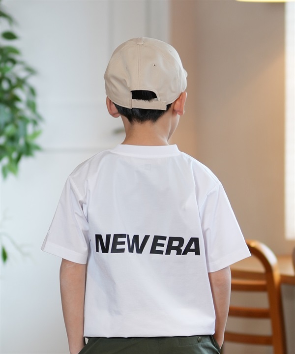 NEW ERA ニューエラ 半袖 Tシャツ キッズ ジュニア 子供 水陸両用 Youth ユーティリティー Wordmark ホワイト 14391924