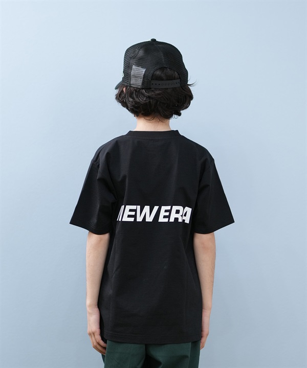 NEW ERA ニューエラ 半袖 Tシャツ キッズ ジュニア 子供 水陸両用 Youth ユーティリティー Wordmark ブラック 14391926