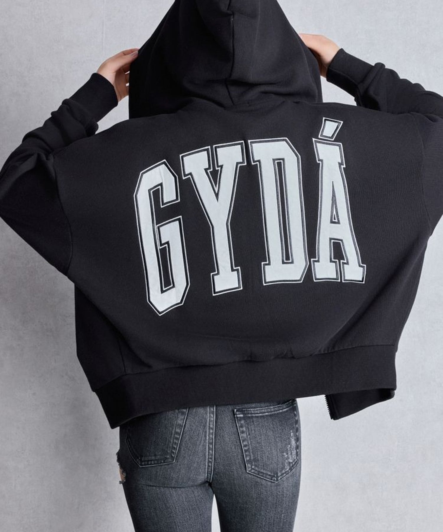GYDA ジェイダ ジップアップ パーカー レディース GYDA LOOSE スウェット ZIP UP パーカー 072552908001(BLK-FREE)