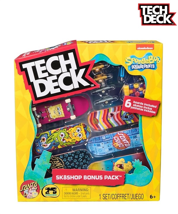 TECH DECK テックデッキ スケートボード ユビスケ フィンガーボード SPONGEBOB SK8SHOP BONUS PACK ムラサキスポーツ プレゼント パーク