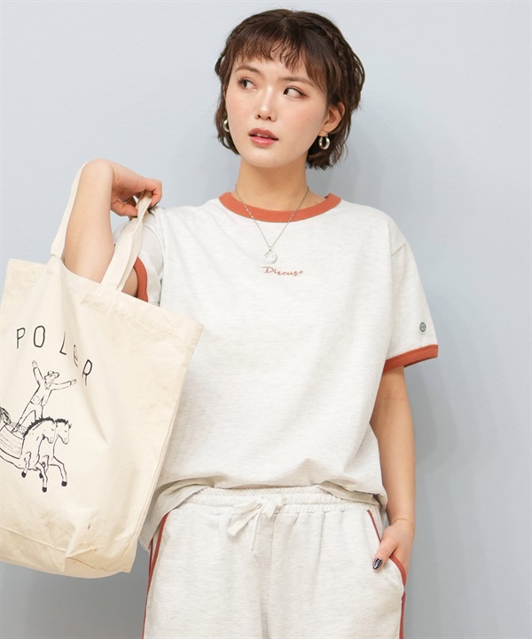 DISCUS ATHLETIC ディスカスアスレチック 半袖 Tシャツ レディース リンガーTシャツ 5287-5973