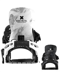 BENT METAL ベントメタル スノーボード バインディング ビンディング メンズ LIGHTNING SUPERMATIC 25-26モデル MM B15【2526】(WHITE-M)