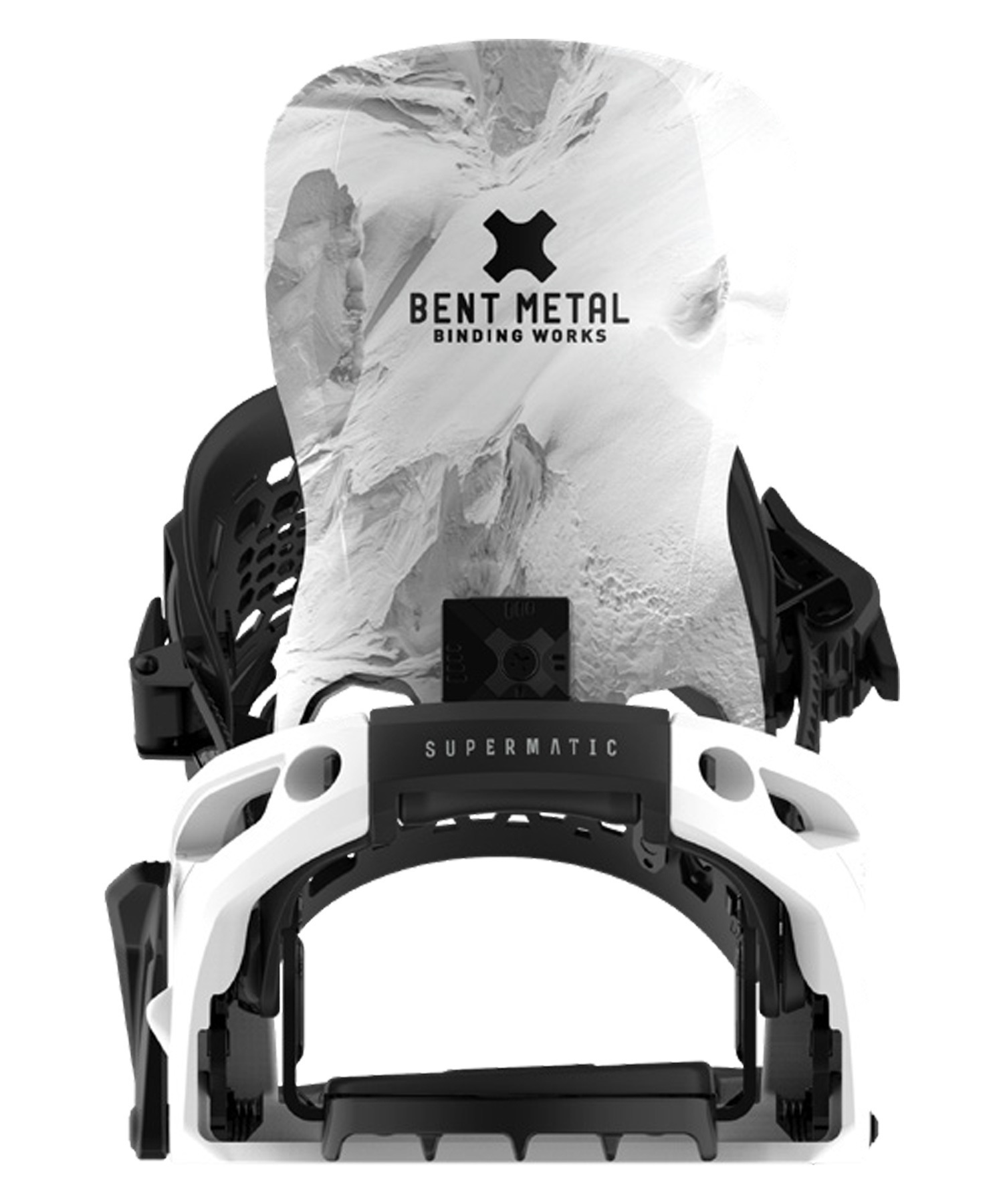 BENT METAL ベントメタル スノーボード バインディング ビンディング メンズ LIGHTNING SUPERMATIC 25-26モデル MM B15【2526】(WHITE-M)