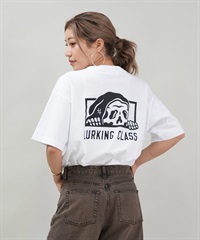 LURKING CLASS ラーキングクラス 半袖 Tシャツ レディース オーバーサイズ ユニセックス ST25STM01W ムラサキスポーツ限定(WHITE-M)