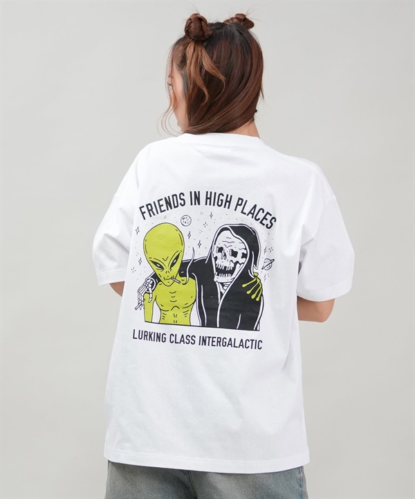 LURKING CLASS ラーキングクラス 半袖 Tシャツ レディース オーバーサイズ ユニセックス ST25STM02W ムラサキスポーツ限定