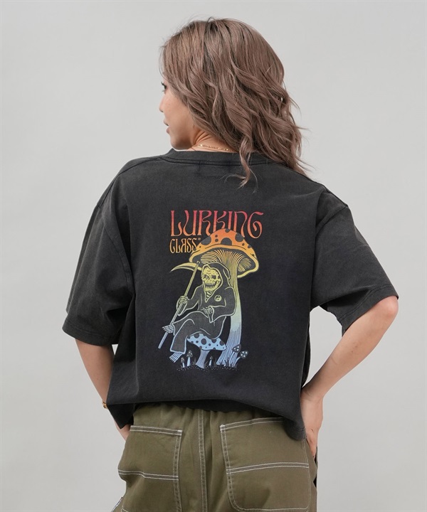 LURKING CLASS ラーキングクラス 半袖 Tシャツ レディース クロップド丈 ミニTシャツ ST25STM07W ムラサキスポーツ限定