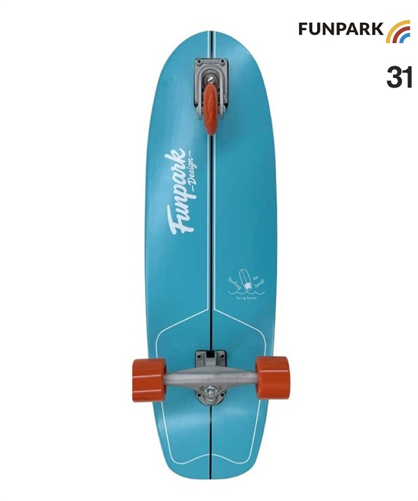 FUNPARK スイングボード 3輪 スケートボード 31inch SWING BOARD 151FUPFUS3 ムラサキスポーツ