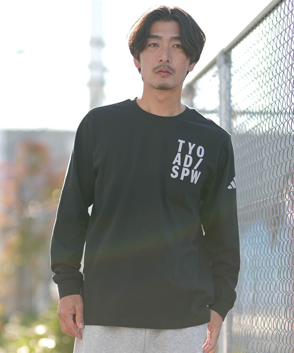 adidas アディダス 長袖 Tシャツ ロンT メンズ M VERBIAGE L S Tシャツ RH346