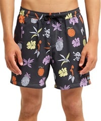 QUIKSILVER クイックシルバー 水着 トランクス ボードショーツ メンズ コラボ ONE PIECE X QUIKSILVER PRINTED VOLLEY 16 EQYJV04260(PHM6-S)