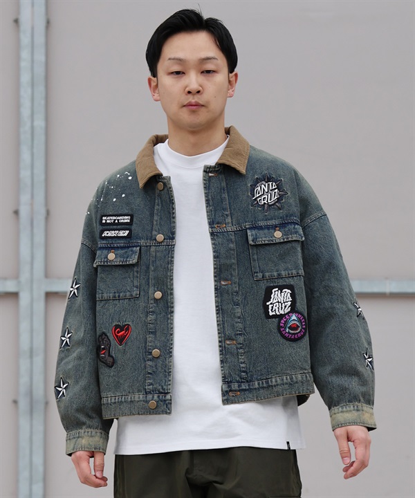SANTA CRUZ サンタクルーズ ジャケット メンズ SC PATCHES DENIM JACKET 502261101