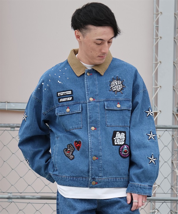 SANTA CRUZ サンタクルーズ ジャケット メンズ SC PATCHES DENIM JACKET 502261101