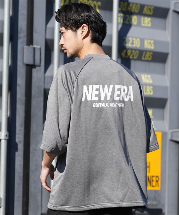 NEW ERA ニューエラ 半袖 Tシャツ メンズ ドライスウェット パフォーマンスアパレル バックプリント 吸汗速乾 静電気防止 14744541