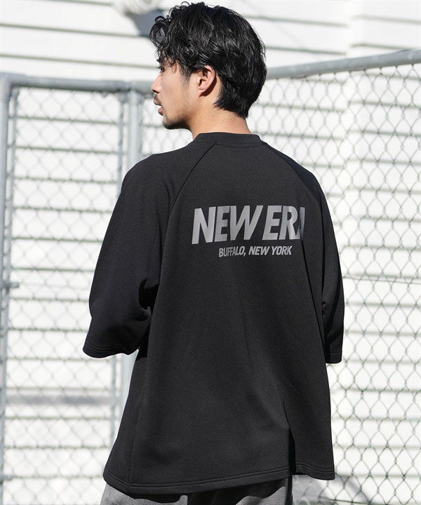 NEW ERA ニューエラ 半袖 Tシャツ メンズ ドライスウェット パフォーマンスアパレル バックプリント 吸汗速乾 静電気防止 14744542