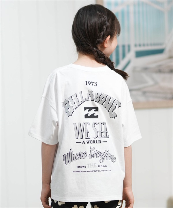 BILLABONG ビラボン 半袖 Tシャツ キッズ ジュニア 子供 バックプリント MESSAGE ARCH BG015251