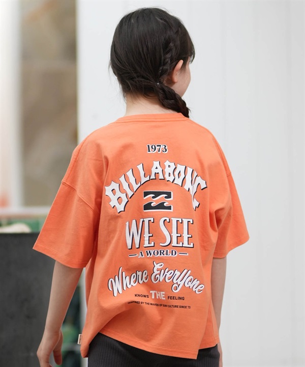 BILLABONG ビラボン 半袖 Tシャツ キッズ ジュニア 子供 バックプリント MESSAGE ARCH BG015251
