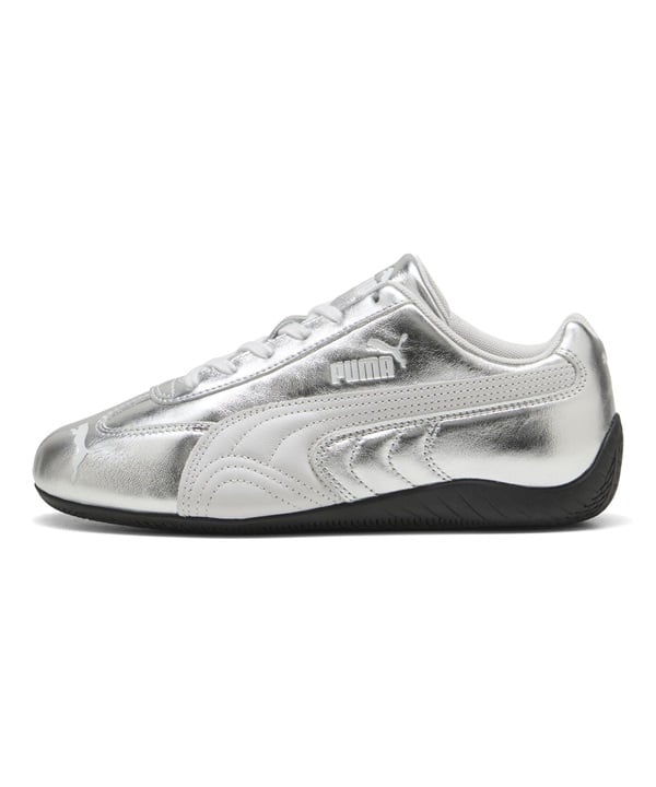 PUMA プーマ ロープロファイルスニーカー レディース ローカット SPEEDCAT SILVER WNS 406881 01(01-23.0cm)