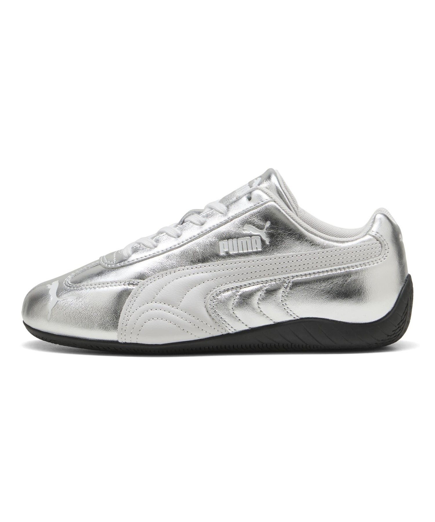 PUMA プーマ ロープロファイルスニーカー レディース ローカット SPEEDCAT SILVER WNS 406881 01(01-23.0cm)