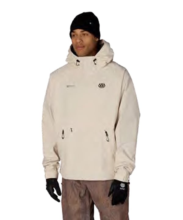 686 シックスエイトシックス ウインドストッパー プルオーバーフーディー M6WNCS129 スノーボード ウェア パーカー 耐水 防風 ソフトシェル メンズ 26-27 早期購入/店頭受取対象外