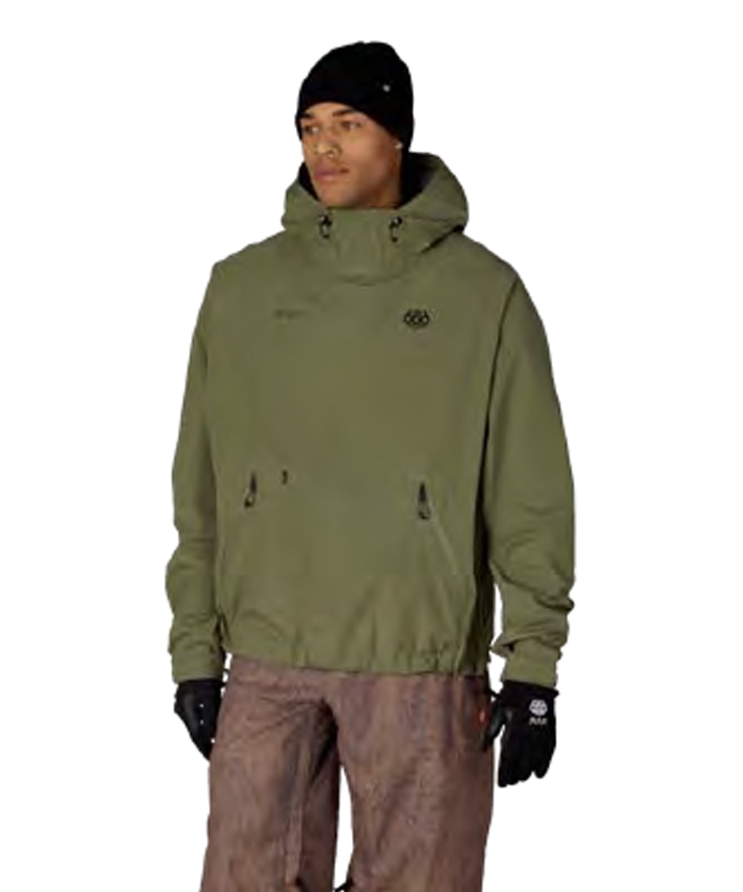 686 シックスエイトシックス ウインドストッパー プルオーバーフーディー M6WNCS129 スノーボード ウェア パーカー 耐水 防風 ソフトシェル メンズ 26-27 早期購入/店頭受取対象外(FTG-S)