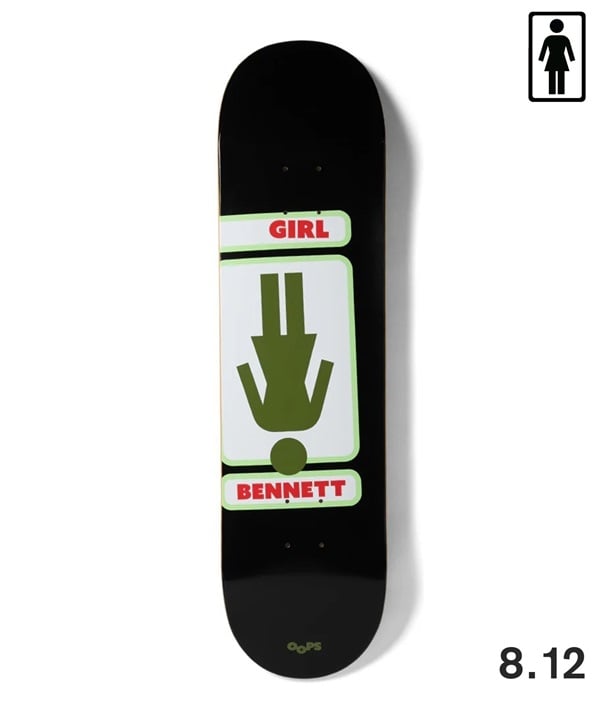 GIRL ガール スケートボード デッキ 7.8~8.12inch MR OOPS ムラサキスポーツ 初心者 別注サイズ