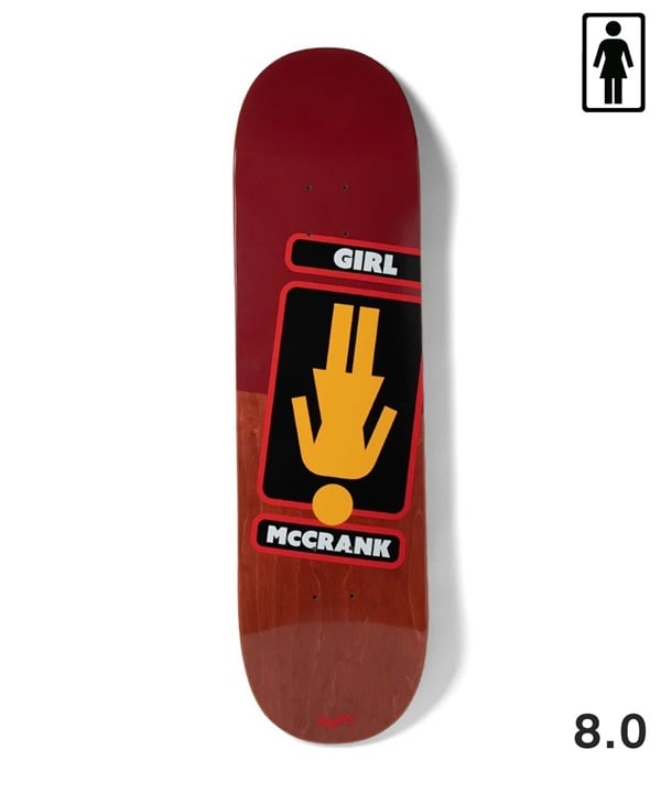 GIRL ガール スケートボード デッキ 7.8~8.12inch MR OOPS ムラサキスポーツ 初心者 別注サイズ