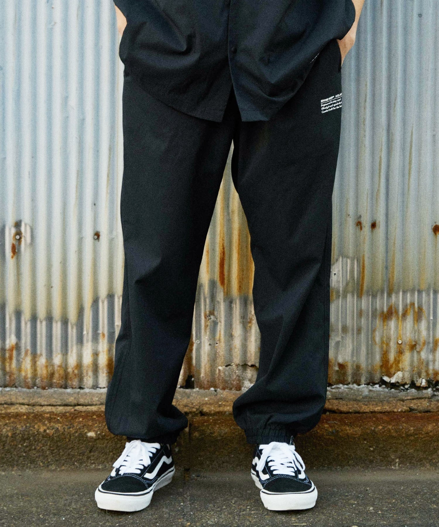 DEAR LAUREL ディアローレル ロングパンツ メンズ SHORE TECH JOGGER DL26S-3101(BLK-M)