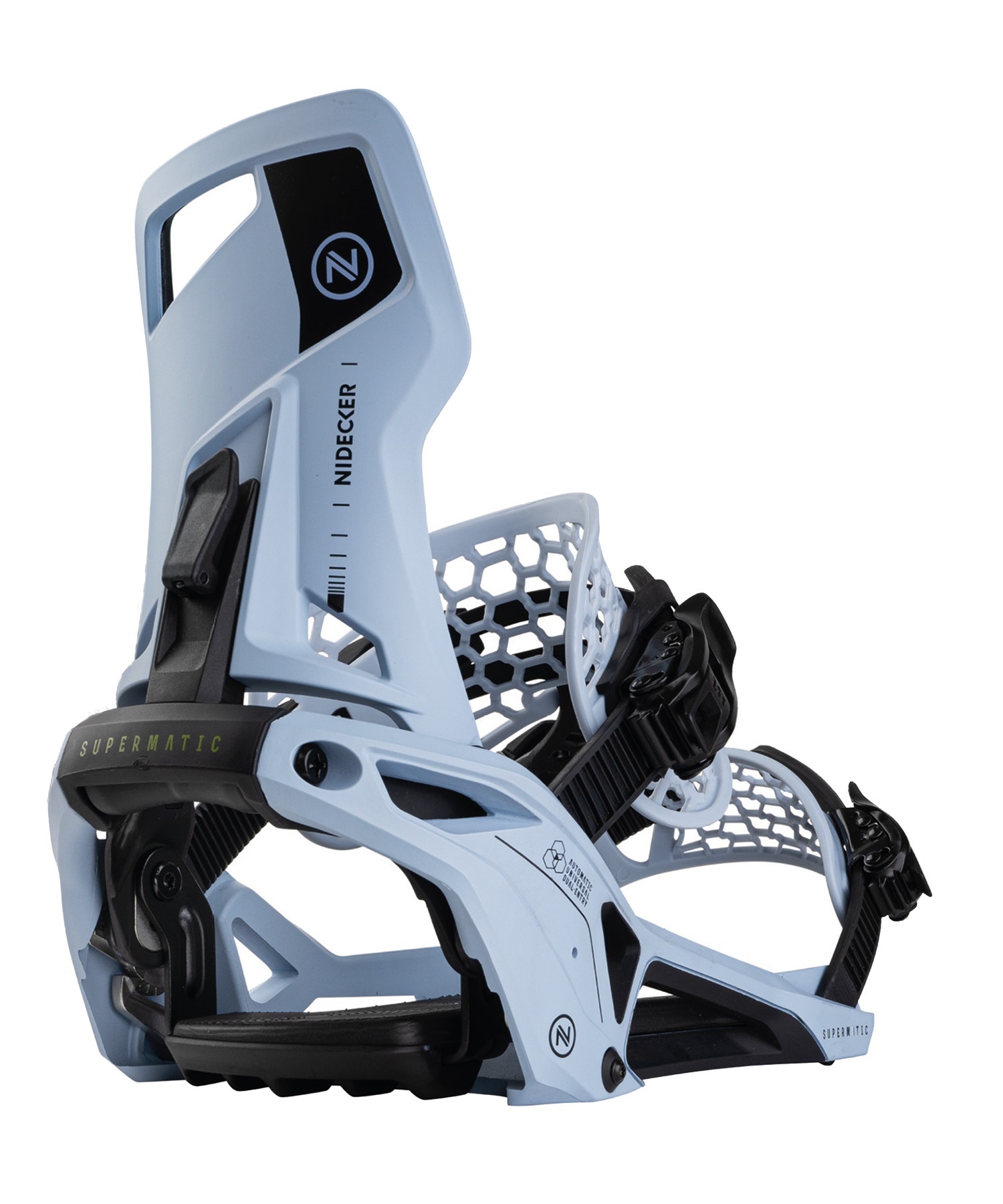 NIDECKER ナイデッカー SUPERMATIC スノーボード バイン ビンディング ユニセックス クイックエントリー 24-25モデル LL E2(WHITE-M)