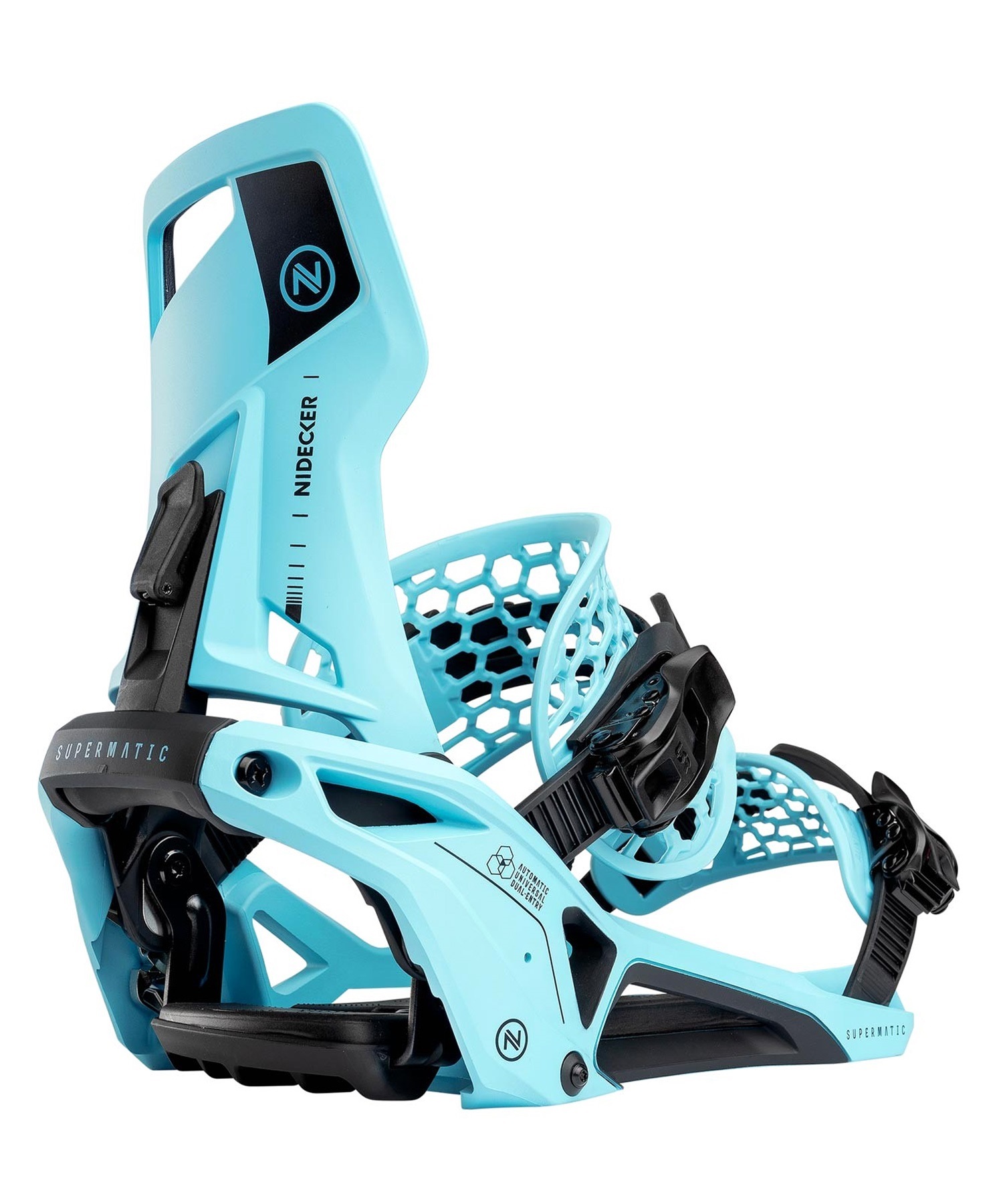 NIDECKER ナイデッカー SUPERMATIC スノーボード バイン ビンディング ユニセックス クイックエントリー 24-25モデル LL E2(WHITE-M)