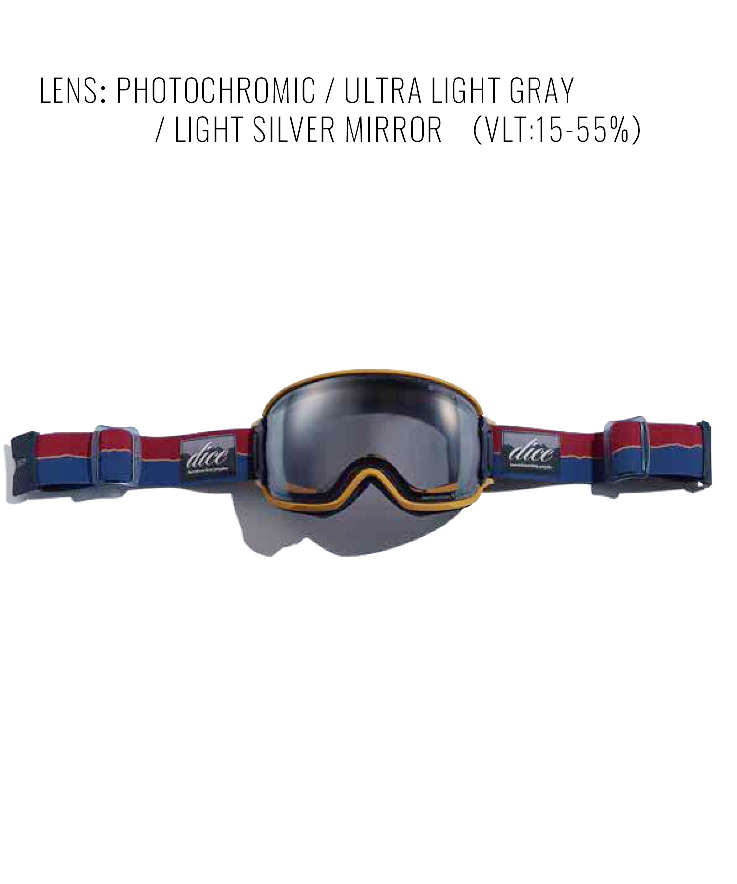 DICE ダイス BANK BK44570 調光レンズ 球面レンズ ウルトラレンズ スノーボード ゴーグル ユニセックス ムラサキスポーツ 24-25モデル LL G11(G-ONESIZE)