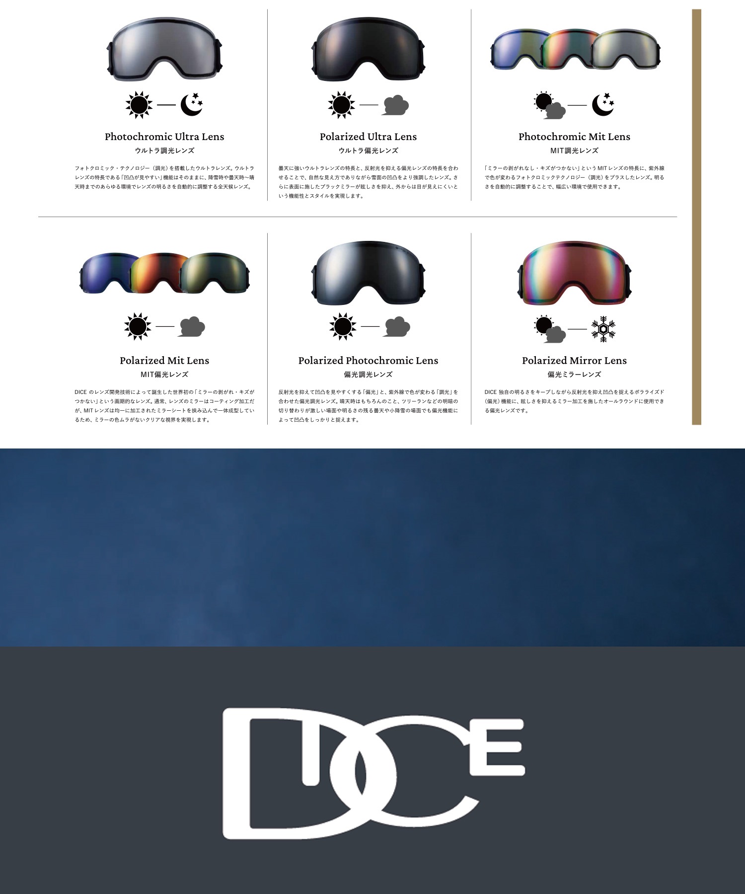 DICE ダイス GOODMAN GM44570 調光レンズ 平面レンズ スノーボード ゴーグル ユニセックス ムラサキスポーツ 24-25モデル LL G11(G-ONESIZE)