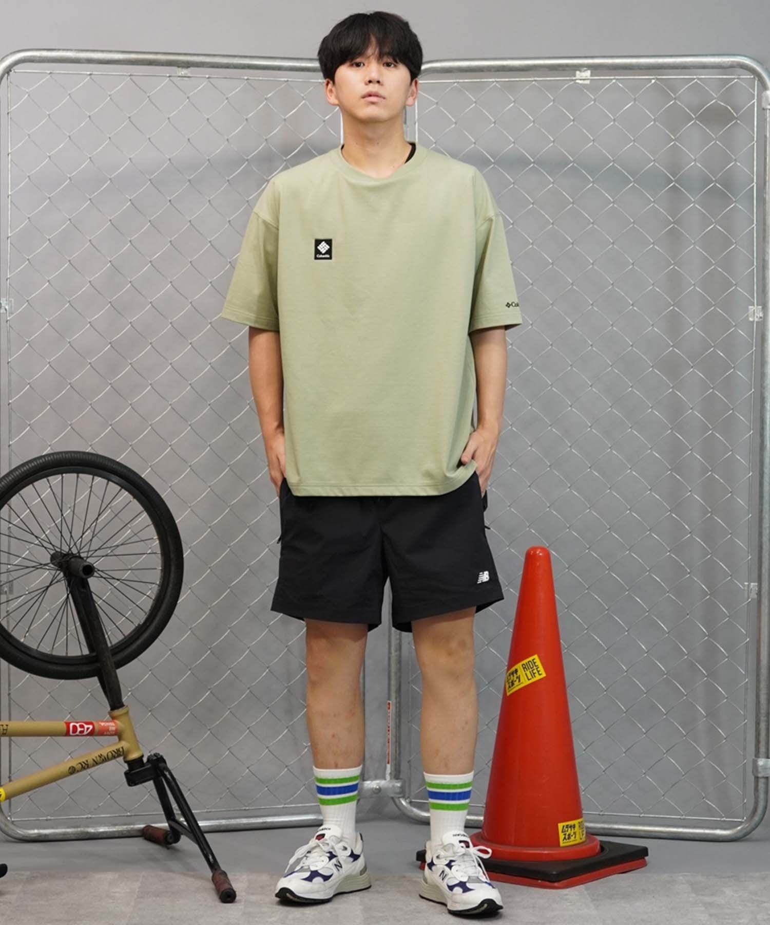 【ムラサキスポーツ限定】columbia コロンビア メンズ オーバーサイズ Tシャツ 半袖T UVケア バックプリント PM4502(348-M)