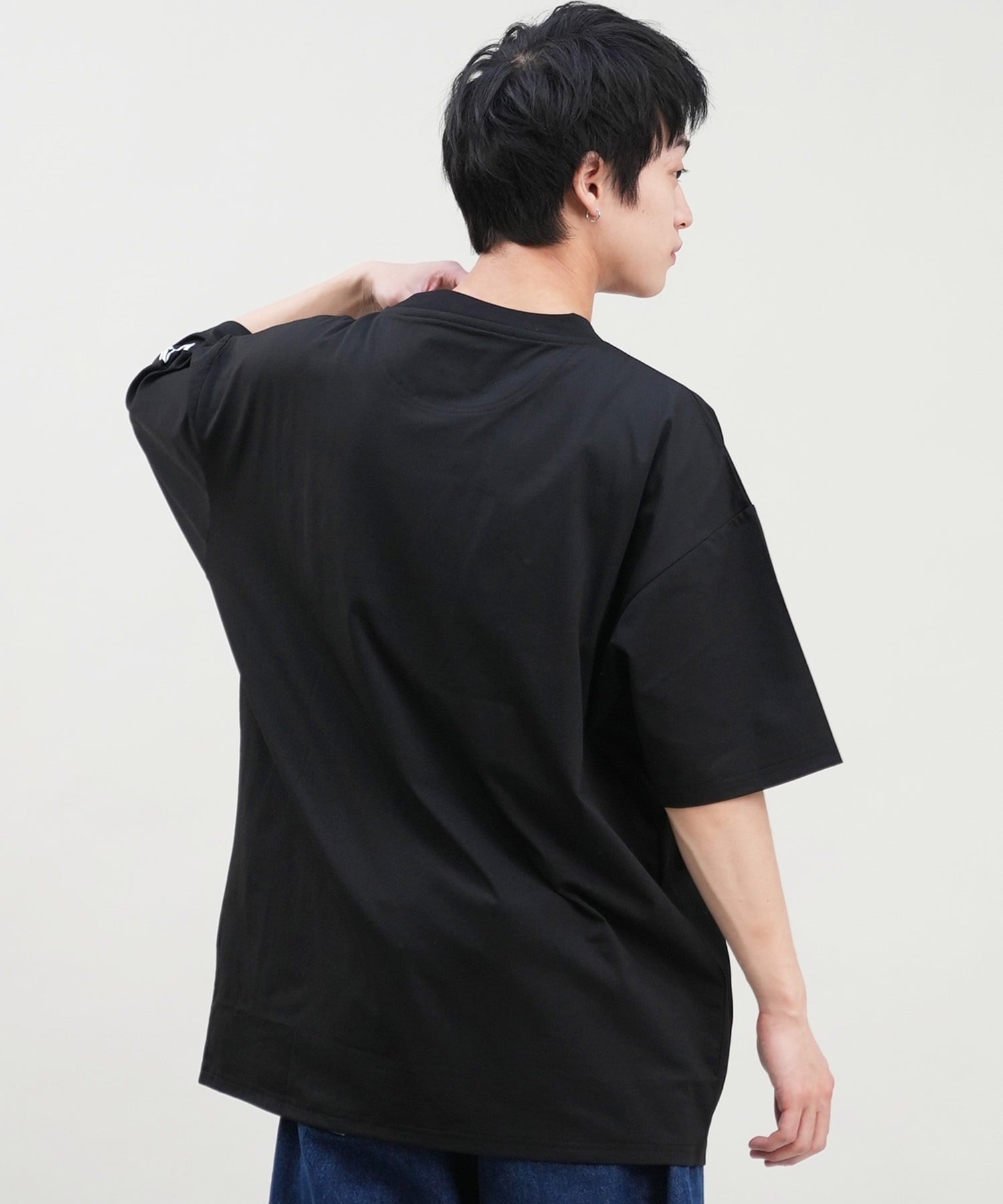 DEVILUSE デビルユース メンズ ラッシュガード 半袖 Tシャツ オーバーサイズ 水陸両用 ムラサキスポーツ限定 243OO1ST301DU(WHT-M)